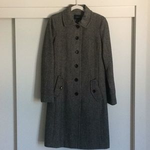 Lands’ End lined wool car coat